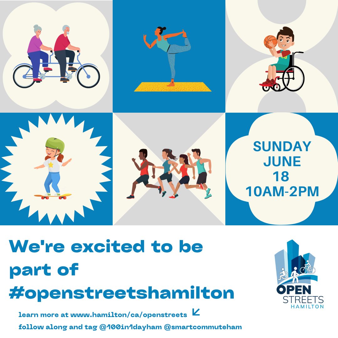 Join Cycling Without Age on Sunday, June 18 from  10 am-2pm for a FREE trishaw ride on King Street East in
<a href="/cityofhamilton/">City of Hamilton</a> during Open Streets. Meet on Aikman Ave. the circular driveway. Look for our flags! First come, first served! <a href="/100in1DayHam/">Open Streets Hamilton</a> <a href="/SmartCommuteHam/">Hamilton Sustainable Mobility</a> #HamOnt