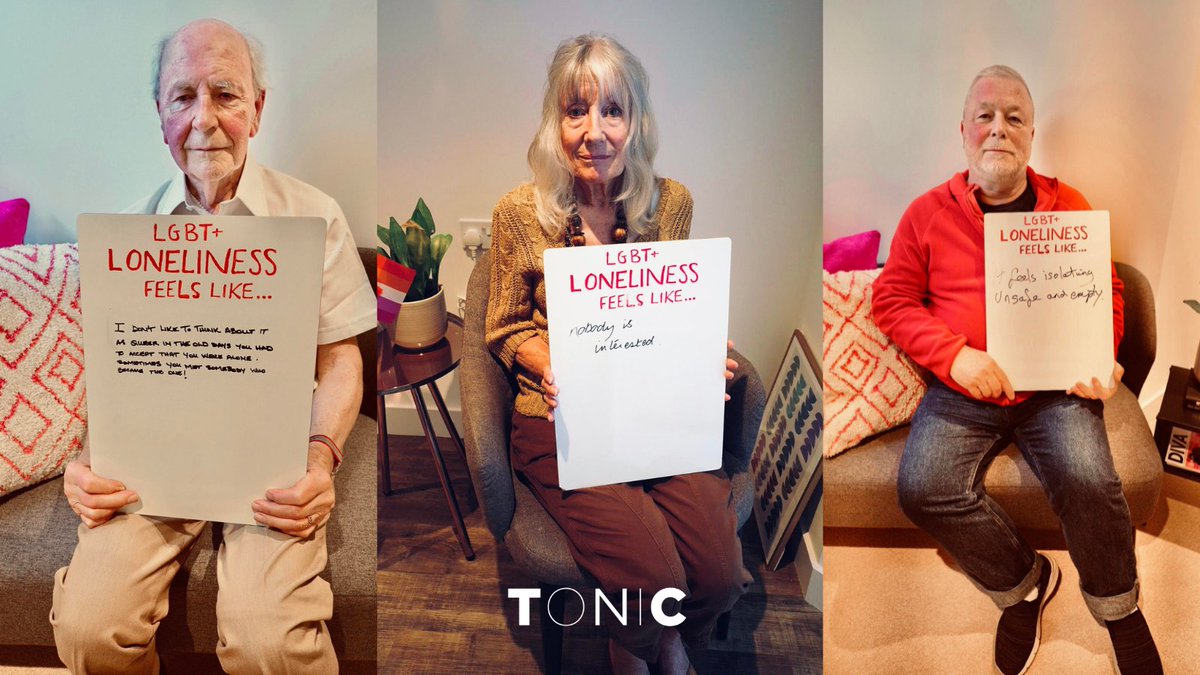 tonichousing's tweet photo. It's #lonelinessawarenessweek. 
We were thrilled when our friends at @knightfrank and @wearewiser_ wanted to help us raise awareness about how isolation and loneliness impacts LGBT+ Older People this year. https://t.co/DfLPRTP6eQ