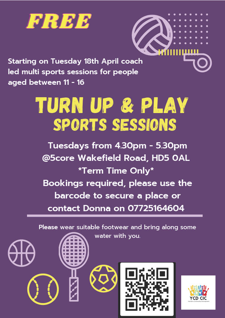 Are you between the ages of 12 and 16? Why not join us for a FREE multi-sport session in Almondbury? 🤗🤩 Experience a range of sports, make new friends, and have fun doing something new. Don't miss out! 🤗😁 #FriendlyFun #ActiveAlmondbury #YouthSports #NewAdventures