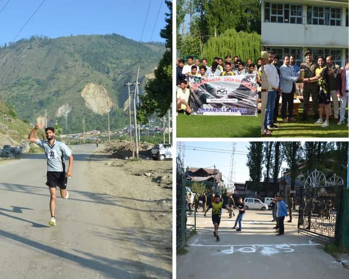 #IndianArmy organised run for unity #marathon in #Baramulla. The event aimed to spread #Awareness about the importance of physical fitness, endurance and to foster a #Spirit of adventure and camaraderie.

#Kashmir 
#agniveer #Agnipath #AgniveerScheme #BadaltaJK #NashaMukthJK