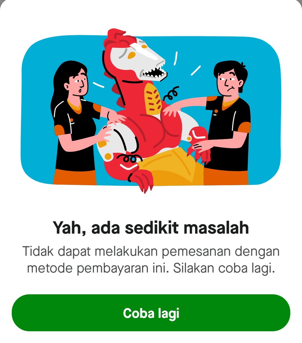 mikosusilo's tweet photo. lagi gangguankah gopay ? pembayaran pake gopay pending terus, pas pake mode cash baru bisa, kebiasaan pake gopay jadi lupa mau bayar cash 😅

cc: @gojekindonesia https://t.co/OBkxr9t6dC