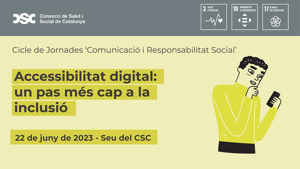 📢Nova jornada de Comunicació i RS: "Accessibilitat digital: un pas més cap a la inclusió"

🗣️Irema Férrez, periodista i responsable de tramitació entenedora a <a href="/gencat/">Generalitat de Catalunya</a> i <a href="/txellaymerich/">Meritxell Aymerich</a>, periodista i consultora d'accessibilitat a <a href="/TOTHOMweb/">TOTHOMweb</a>

Inscripcions 👉🏾 bit.ly/3qmUXPW