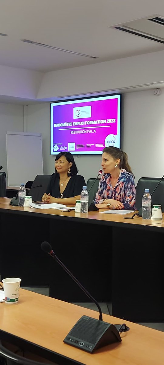 OPCOSante_PACAC's tweet photo. [#Barometre] le 30 mai s'est tenue la restitution des résultats Sud du Baromètre emploi-formation. 
Après la présentation des résultats, 2 tables rondes se sont succédées pour débattre des enjeux essentiels des secteurs de la #sante.

Pour en savoir ➡️ https://t.co/T2wJMj5687 https://t.co/ABpVwS2AZn