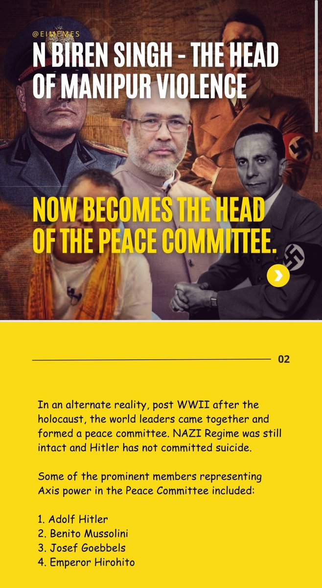 CaroMoiNem Touz (@caromoitouz) on Twitter photo We will never allow the Master Mind of the Manipur Ethnic Cleansing of Kuki-Zo tribals as any member of the Peace Committee. How can the Hitler of Hate/Bigotry/Communalism be even suggested is my top most question. Who form this Peace Committee? If it is GoI, then we know! <a href="/UN/">United Nations</a> We will never allow the Master Mind of the Manipur Ethnic Cleansing of Kuki-Zo tribals as any member of the Peace Committee. How can the Hitler of Hate/Bigotry/Communalism be even suggested is my top most question. Who form this Peace Committee? If it is GoI, then we know! <a href="/UN/">United Nations</a>