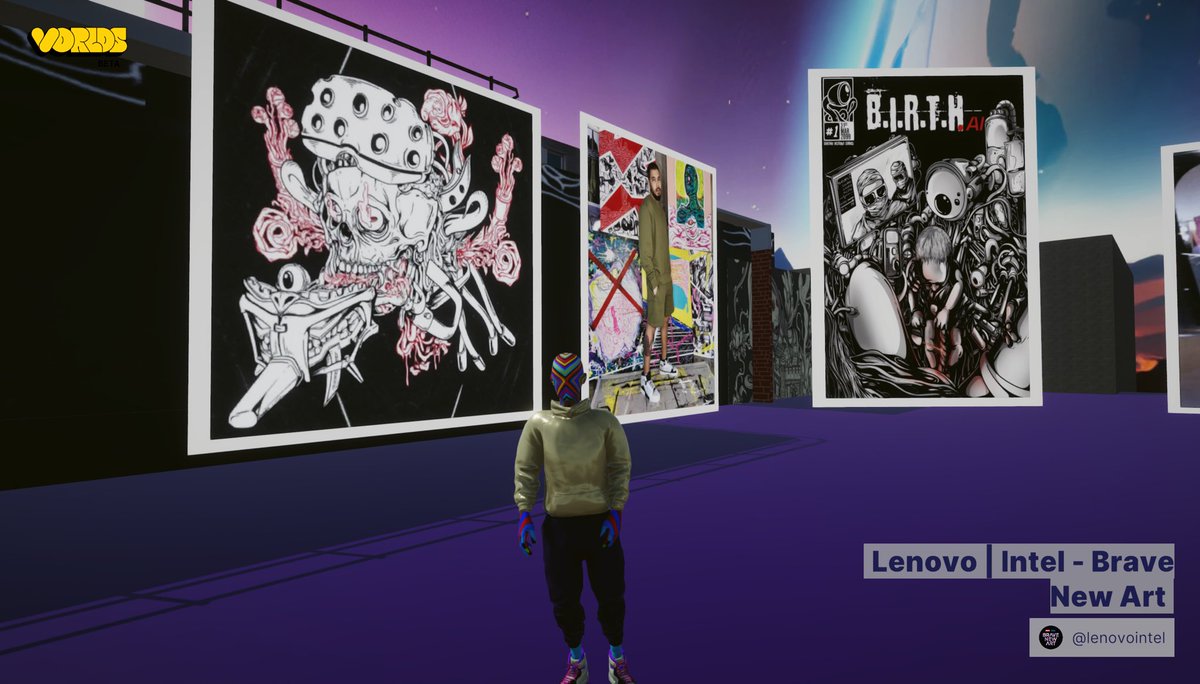 Enter <a href="/Lenovo_in/">Lenovo India</a>’s hiphop wonderland “Brave New Art” on Vorlds and explore the dynamic duo’s collaborative visual symphony! 🚀 

👉 vorlds.com/brave-new-art-… 

<a href="/suprsanta/">Santanu hazarika</a>’s doodles transcend the mundane and fit perfectly well with <a href="/MCHeamMusic/">Mc Heam 🇮🇳</a>’s gangsta rap in the background. 😎🤙🏻