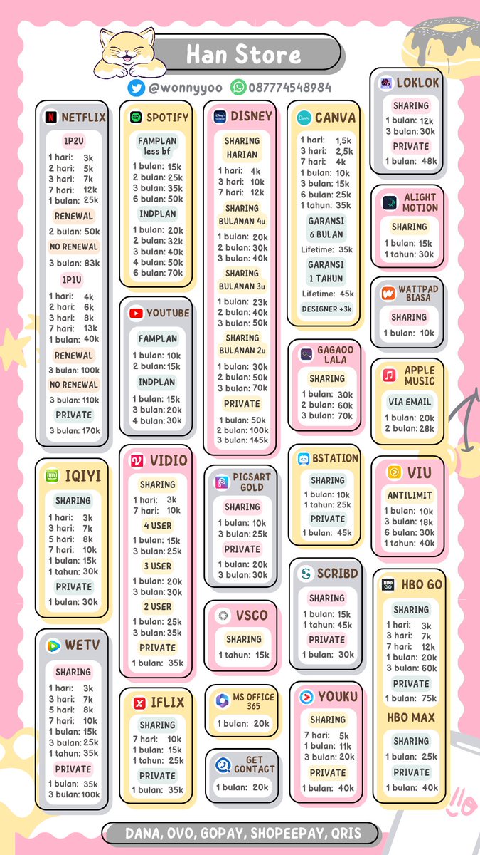 wonnyyoo's tweet photo. Bisa di aku kakk, murce dan proses cepat💗 trusted testi 300+, yang pasti full garansi💐

Wa fast https://t.co/2Cf4i9mRQE https://t.co/3Fv05iQHwV