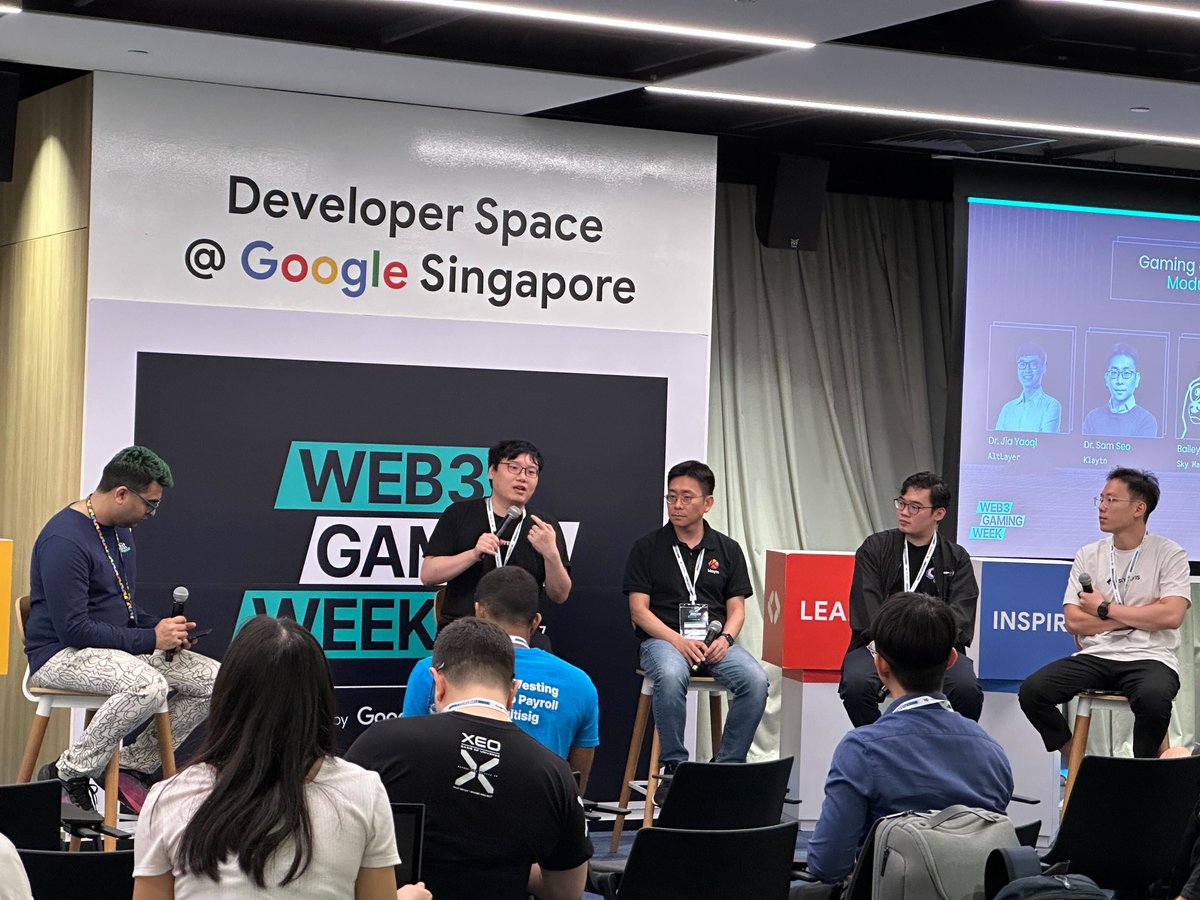 A solid start to the week as AltLayer marks its participation at @jump_pit @googlecloud_SG's #W3GW 🔥 @jiayaoqi shared his thoughts on Gaming with monolithic and modular chains with this excellent crew! A big thanks to: @seo_sangmin @bottomd0g @SkyMavisHQ @CyCyhotpot…