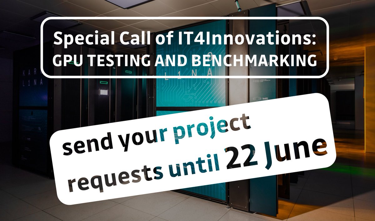 IT4Innovations's tweet image. 🚨 Apply for @LUMIhpc #computationalresources within our #OpenAccess #SpecialCall: #GPUTesting &amp;amp; benchmarking.
Apply until 22 June 👉 it4i.cz/en/for-users/s…
#HPC #CzechHPC #CzechScience
