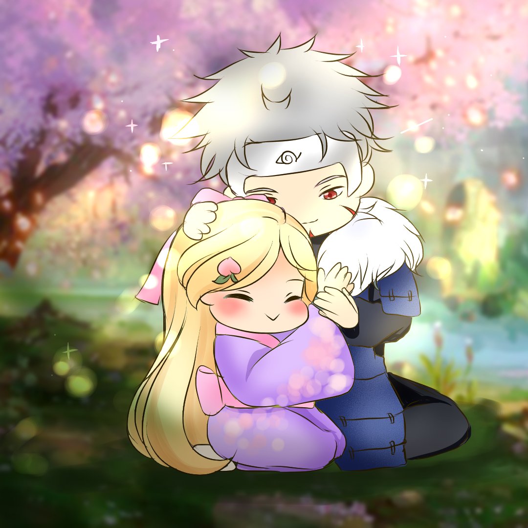 W_oooller's tweet photo. Tobirama and his smoul wife going to picnic~ Don't ask why there is a tree and a bush behind them 
#TobiNami https://t.co/hC1LpLBTtz