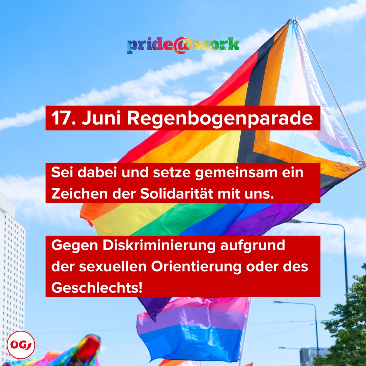 Komm mit uns auf die Straße! 🏳️‍🌈✊

#Pride #PrideMonth #PrideMonthVienna #Regenbogenparade #PrideParade #Gewerkschaft #Solidarität #Arbeit #Diversität