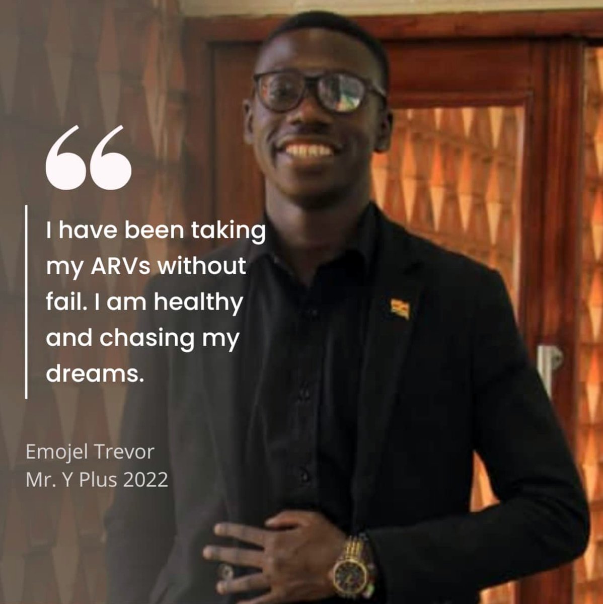 ahfafrica's tweet photo. "I have been taking my ARVs without fail. My viral load is suppressed and I am living a normal healthy life and chasing my dreams. #StayOnMedication to protect yourself and your loved ones, keeps you healthy, and prevents the transmission of HIV." #MondayMotivation #ARVsWork https://t.co/lAebKdy72g