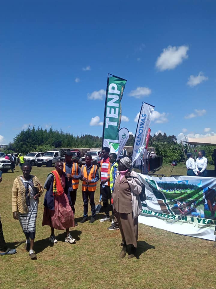 tenpKE's tweet photo. Trainees and Staff of TENP joined The First Lady of the Republic of Kenya H.E Rachel Ruto, who presided over the launch of the #GrowAMilli Eldoret-Iten Waterfund, at Kaptagat Forest, Elgeyo Marakwet County.
#climatechange #eldoretpoly #GoGreen2023 https://t.co/XGrTyJhaC3