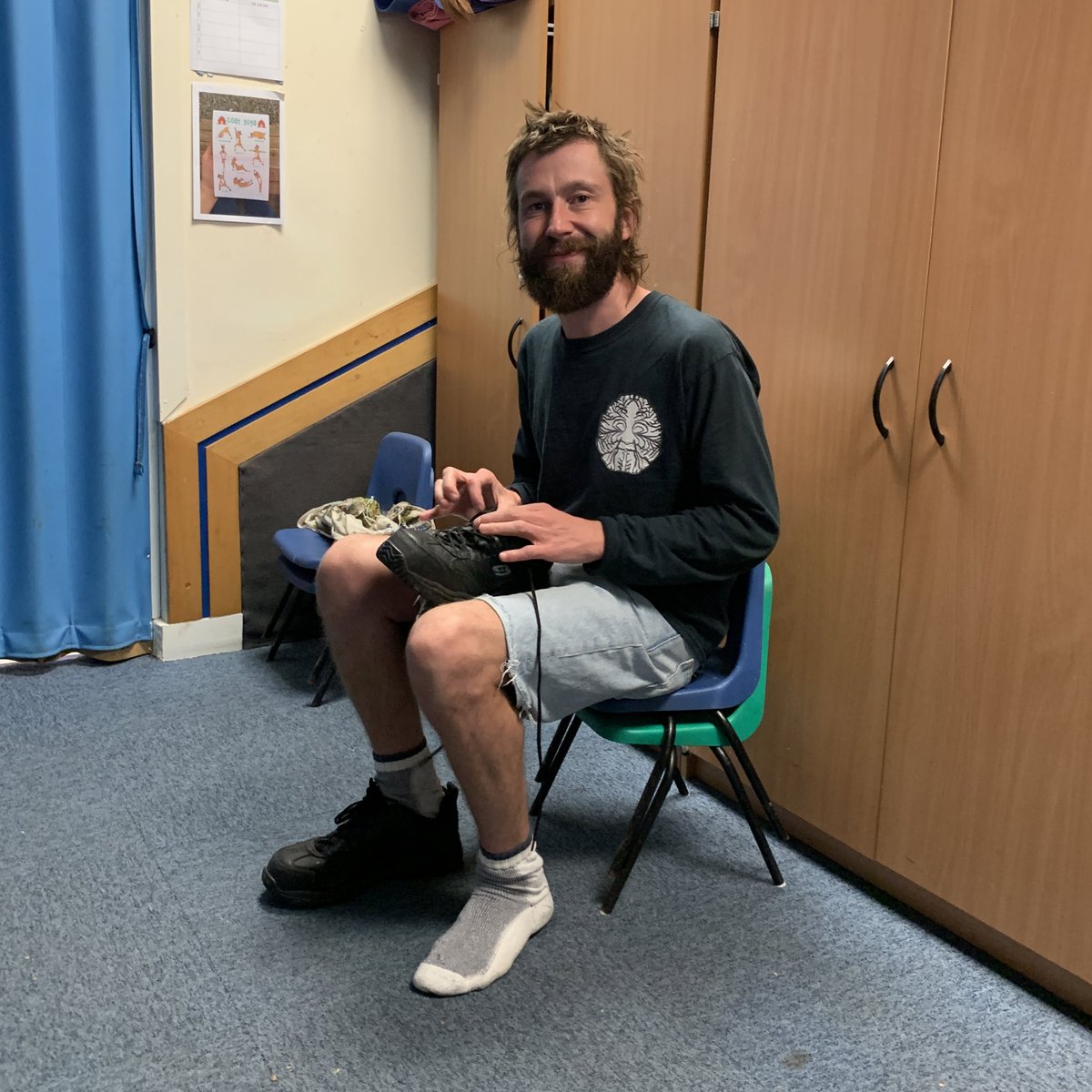 DarylAndCo's tweet photo. Touring A Square World to early years spaces in rural settings is as much about the touring experience as it is the show! We love it, so here are a few behind the scenes pics of what we get up to! #DarylAndCo https://t.co/ZdZhioePUK
