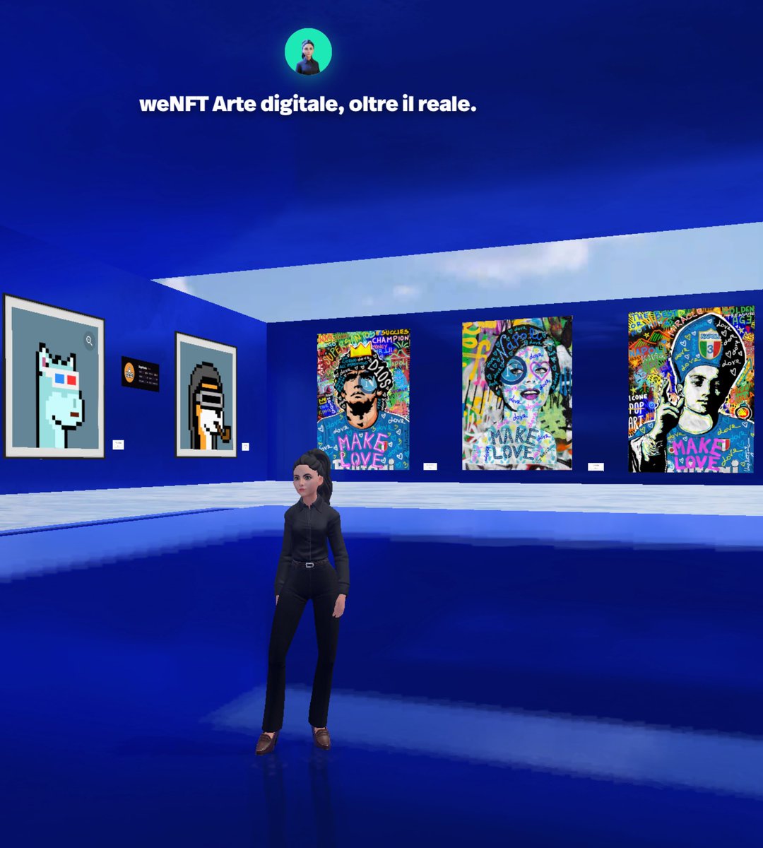 #weNFT arte digitale, oltre il reale. Per visitare la prima galleria d’arte d’Italia nel #metaverso andate qui: bit.ly/weNFT-Galleria… #nft #nftart