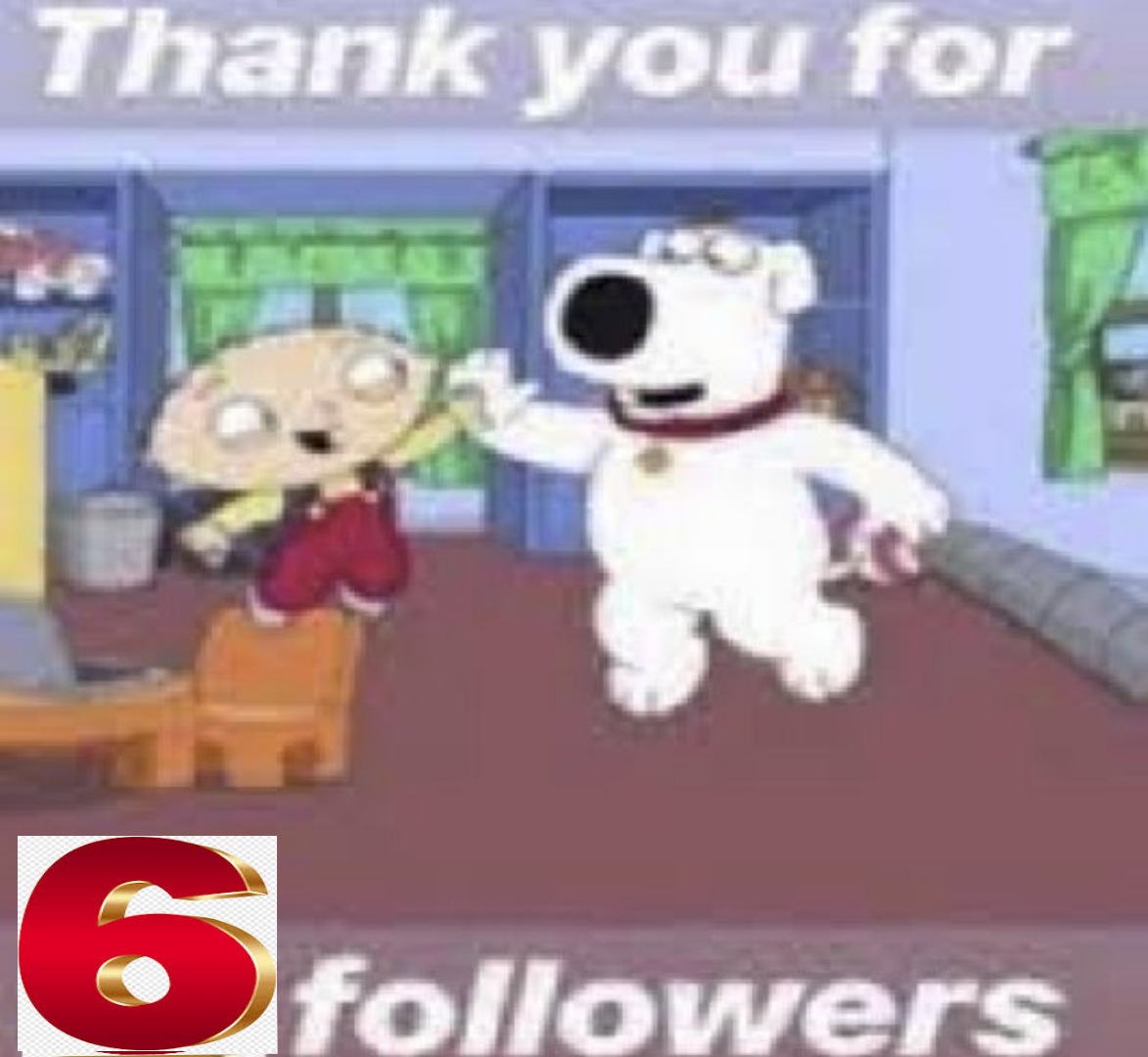 thanks for 6 followers
