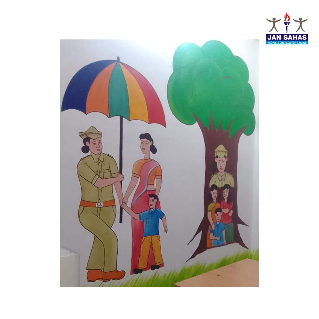 Creating safe spaces for our children! We supported the creation of child-friendly police stations in Agar Malwa and Dewas, MP. Together with police personnel, we're creating awareness on child well-being.

#policestation #childfriendly