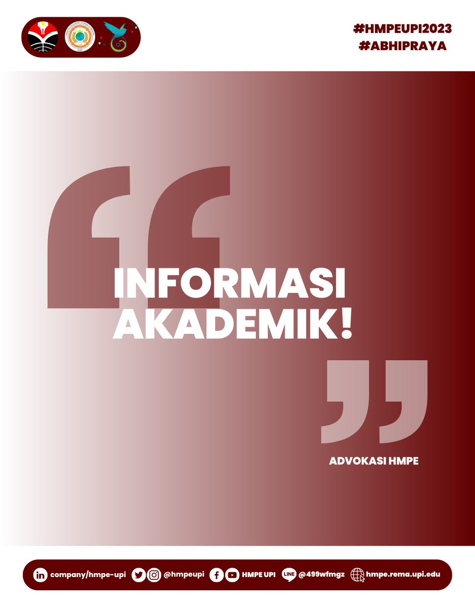 hmpeupi's tweet photo. [INFORMASI AKADEMIK] 

Hallo Warga Pendidikan Ekonomi✨✨

Kali ini kami membawa kabar terbaru Apa ya? Yaps Informasi Terkait Pembayaran UKT dan IRS Semester Ganjil. Yuk Catat tanggal dan Informasi Penting lain nya jangan sampai ketinggalan yaaaa.

#HMPE2023
#ABHIPRAYA
#SOSPOL https://t.co/lYUKKJMREM