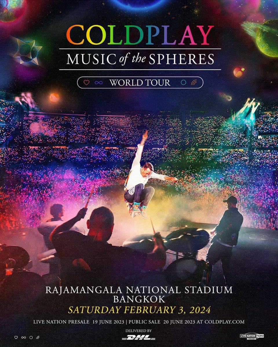 BANGKOK TRANSMISSION RECEIVED! 📡

THE WAIT IS OVER! SEE YOU GUYS ON FEBRUARY 3! Thai Coldplay fans have been waiting for your return to Bangkok for almost 7 years! We are grateful to finally be part of #MOTSWT! 🪐🥹💜✨