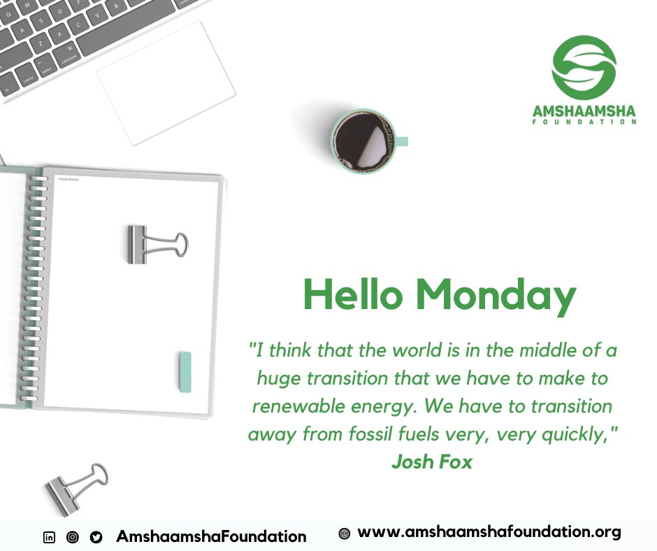 AmshaamshaF's tweet image. The world is at a critical crossroads - the shift to renewable energy is no longer an option, but a necessity. The time for action is now! #RenewableEnergy #CleanFuture #SustainableTransition
