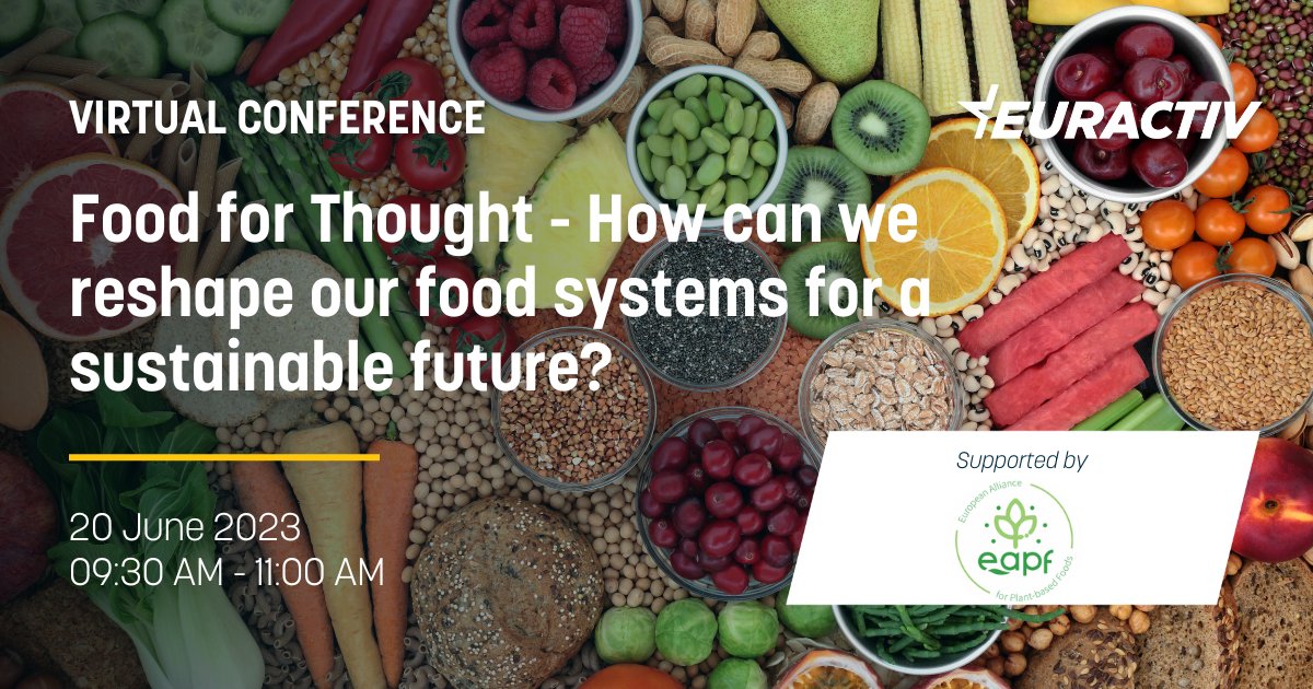 Food for Thought - How can we reshape our food systems for a sustainable future?

Join this Virtual Conference to explore the EU's Farm to Fork Strategy and discuss what lies ahead for food systems.

Details: eurac.tv/9WtU
Registration: eurac.tv/9WtI