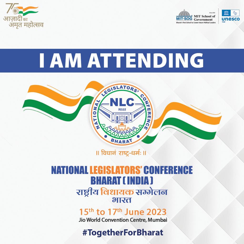 SanjayAwasthy's tweet photo. I am pleased to announce that I have registered for the upcoming National Legislators’ Conference Bharat (NLC Bharat). The conference will take place in Mumbai on 16 & 17 June, I am excited to participate and gain valuable insights by learning from peers.
#NLCBharat #mit_sog https://t.co/uzPmB6WKsn