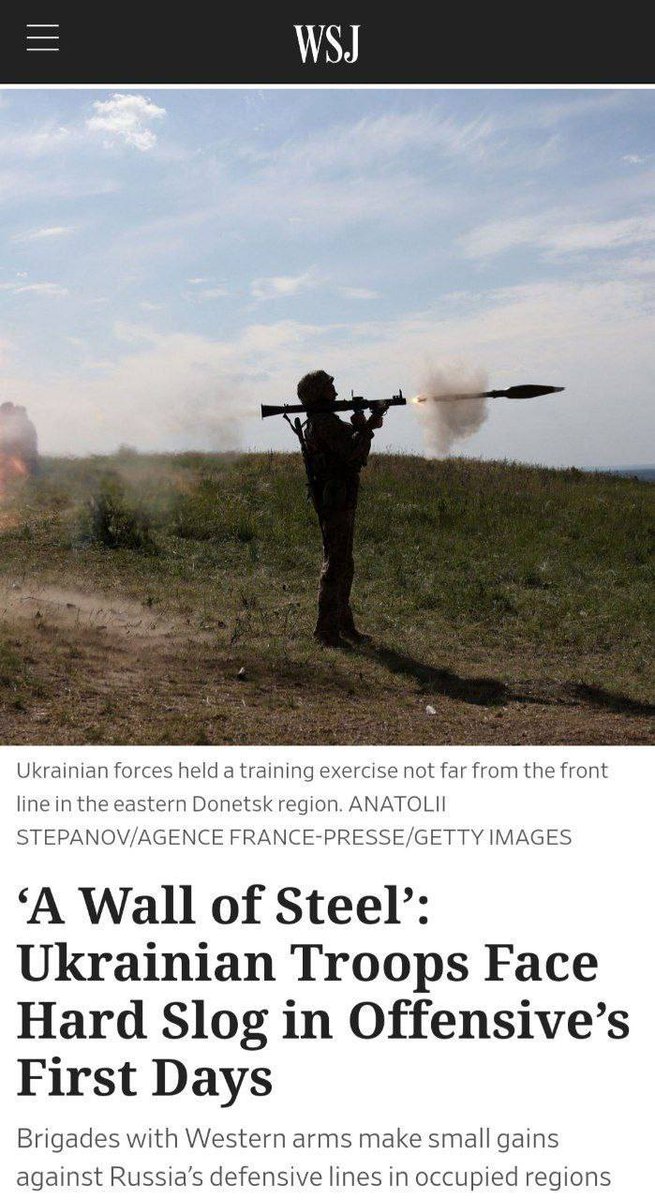 In a new article in The Wall Street Journal, the complaints of the Armed Forces of Ukraine that 'Western equipment was created for urban battles and the desert' and the complaints of Western partners - 'the instructors who train the soldiers of Ukraine speak of them as illiterate…