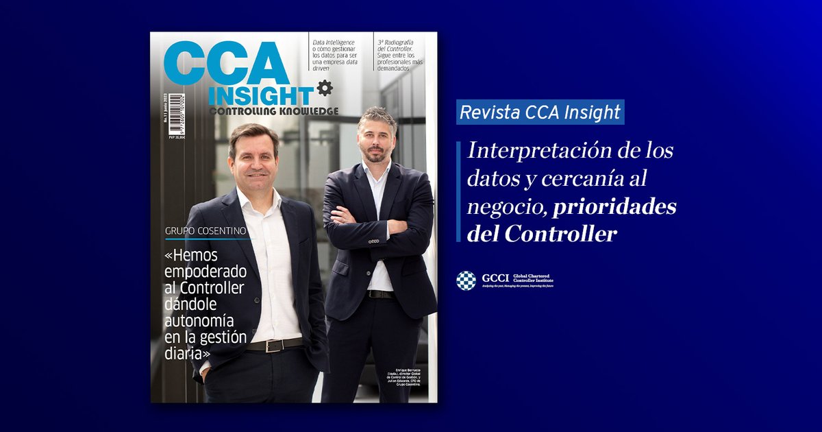 GlobController's tweet photo. Ya está disponible para los profesionales de control de gestión el nuevo número de la revista #CCAinsight, editada por @GlobController ➡ https://t.co/a1IzTp61gu
#globalcci #GCCIformación #controldegestión #controllerdegestión #inteligenciadenegocios #businessintelligence https://t.co/ksJtD1rKgi
