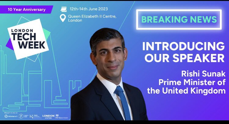 Looking forward to London Tech Week #LTW today #LTW2023 

Not looking forward to the Tube journey 😅