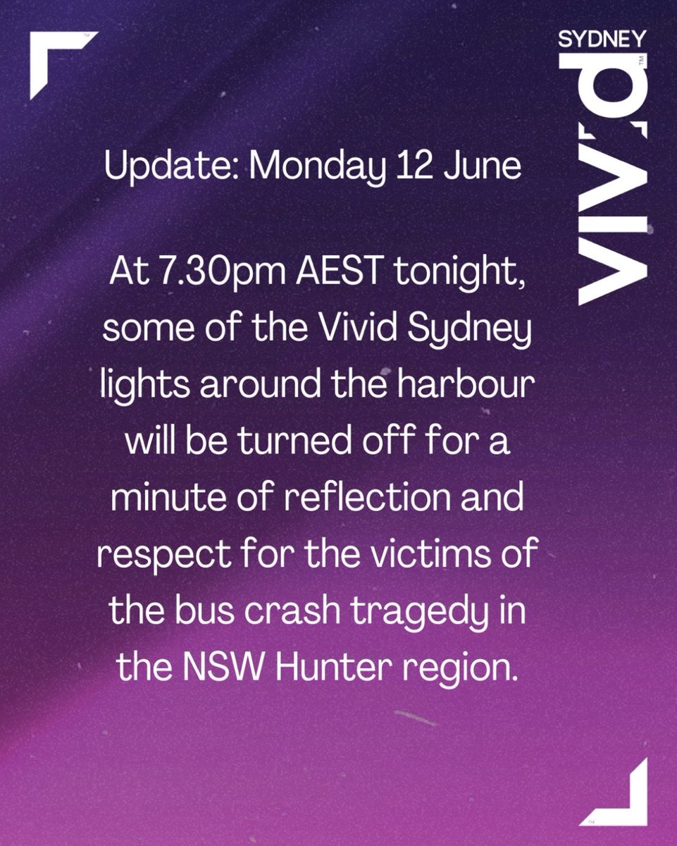 VividSydney's tweet photo. Please note, if you're heading into #vividsydney tonight. https://t.co/iVa8cfSaMH