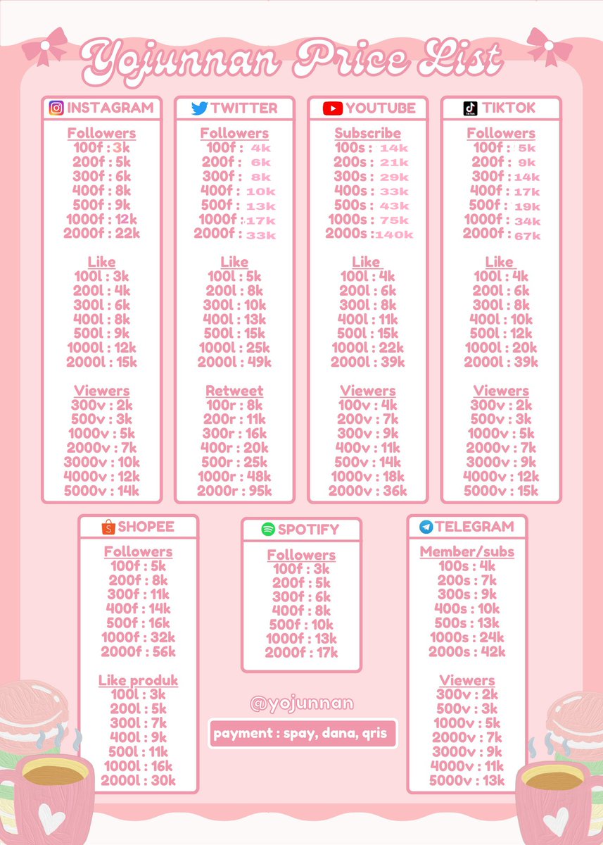 #zonauang A20 —
Dm <a href="/creelesw/">aii | jual followers like view| @ after dm!</a> 

Jual followers folls, like, view, subscribe, retweet untuk instagram ig tiktok twitter youtube shopee telegram spotify. Murah murah, no login jadi aman. 

Fast respon : wa.me/6285881722344