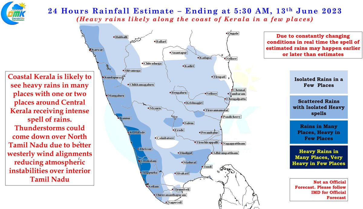 Chennai Rains COMK On Twitter IMD Announced The Onset Of