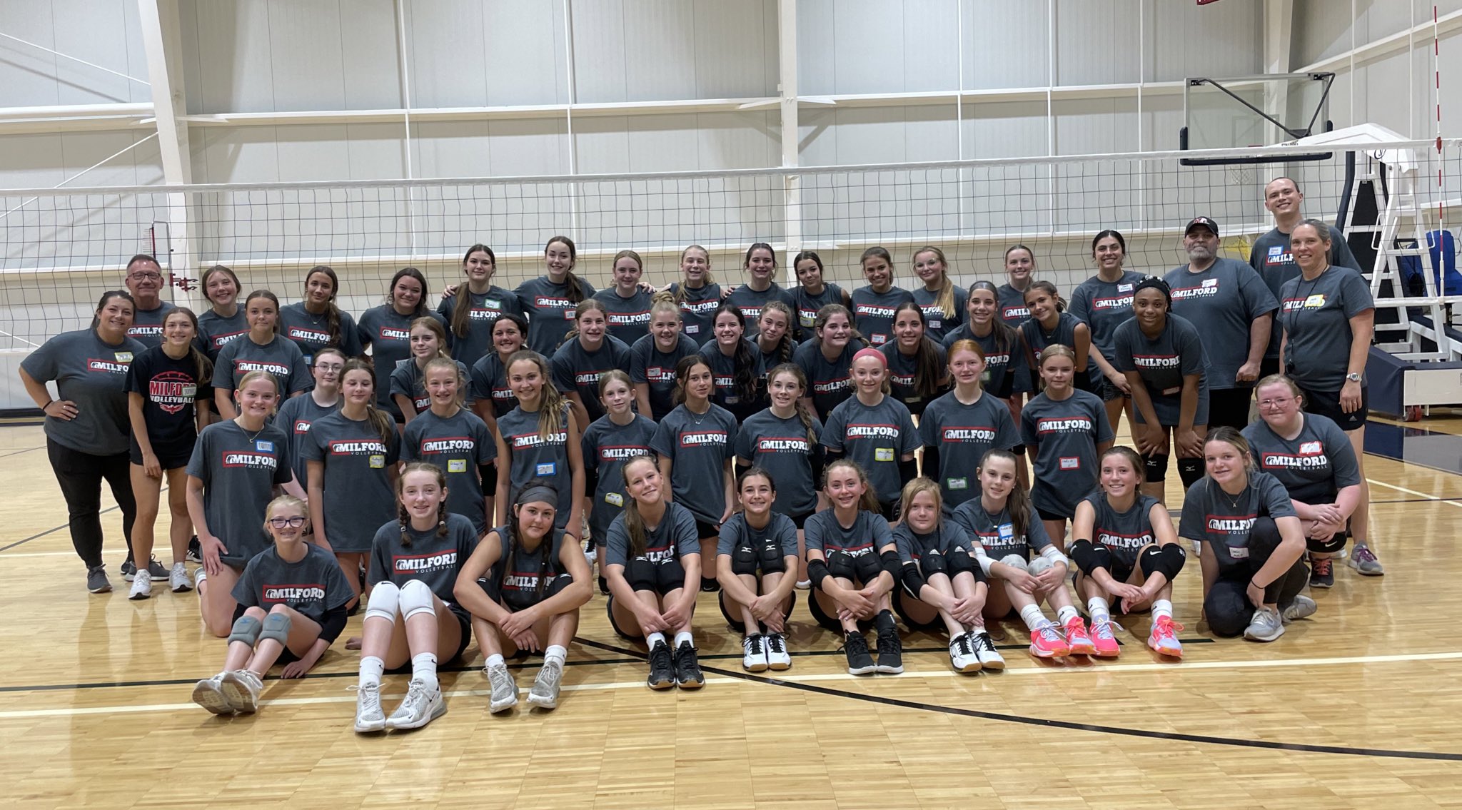 Milford Girls Volleyball on Twitter 8th graders had a fun