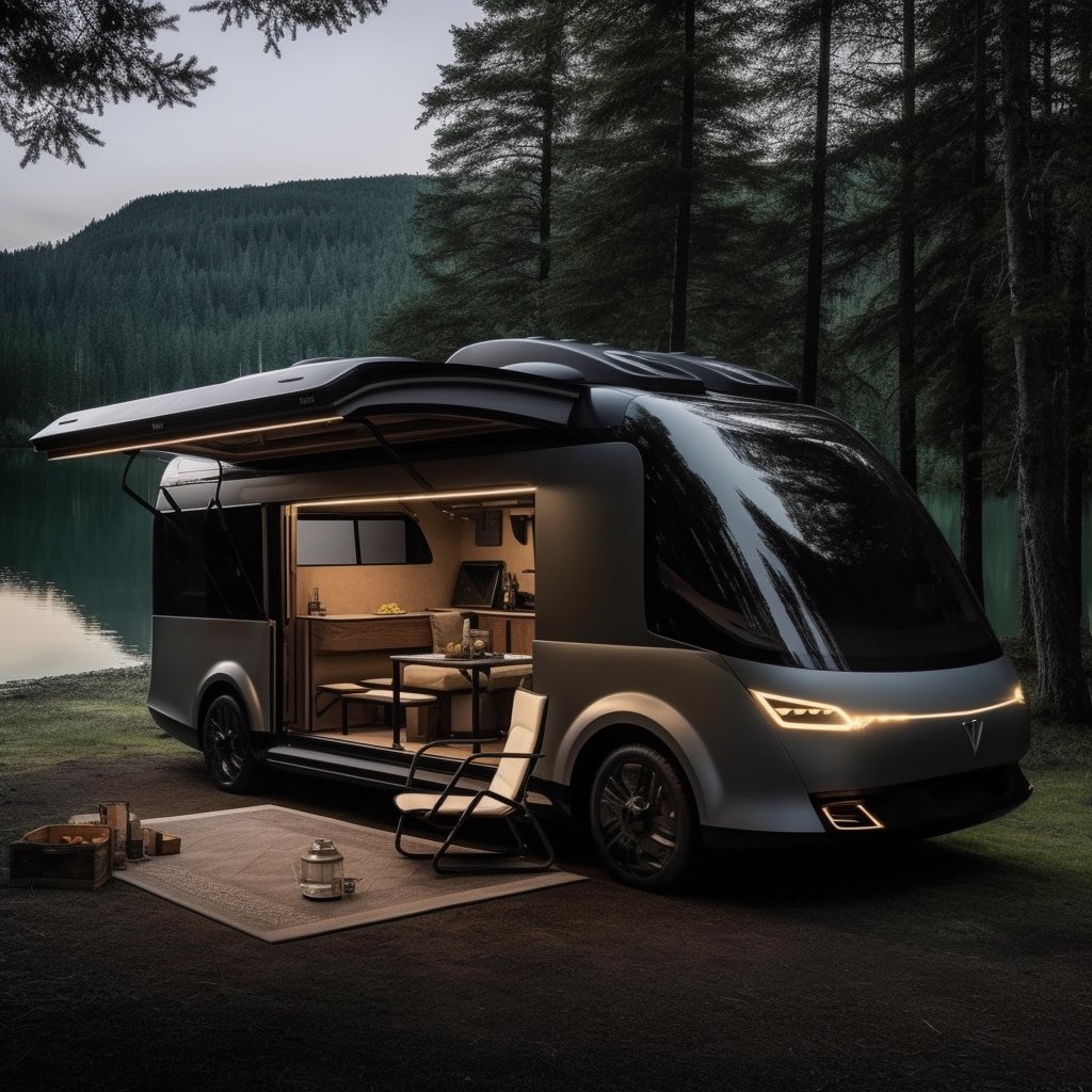 dnjames6's tweet photo. Tesla camper van takes you to your dream destinations or you can live off it without a house. https://t.co/EPO9aQCrGr