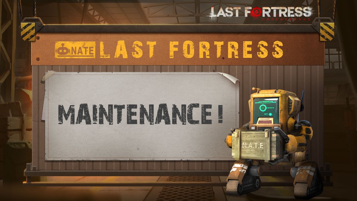 LFortressGame's tweet photo. Dear Commanders, Last Fortress is scheduled for short maintenance to improve the game experience. 🧰Maintenance Time: 2023/6/12 05:00-06:00 (Game Time)⏰
The exact time may vary depending on the actual situation. We appreciate your understanding and patience.❤️ https://t.co/AIWzO4MSvR