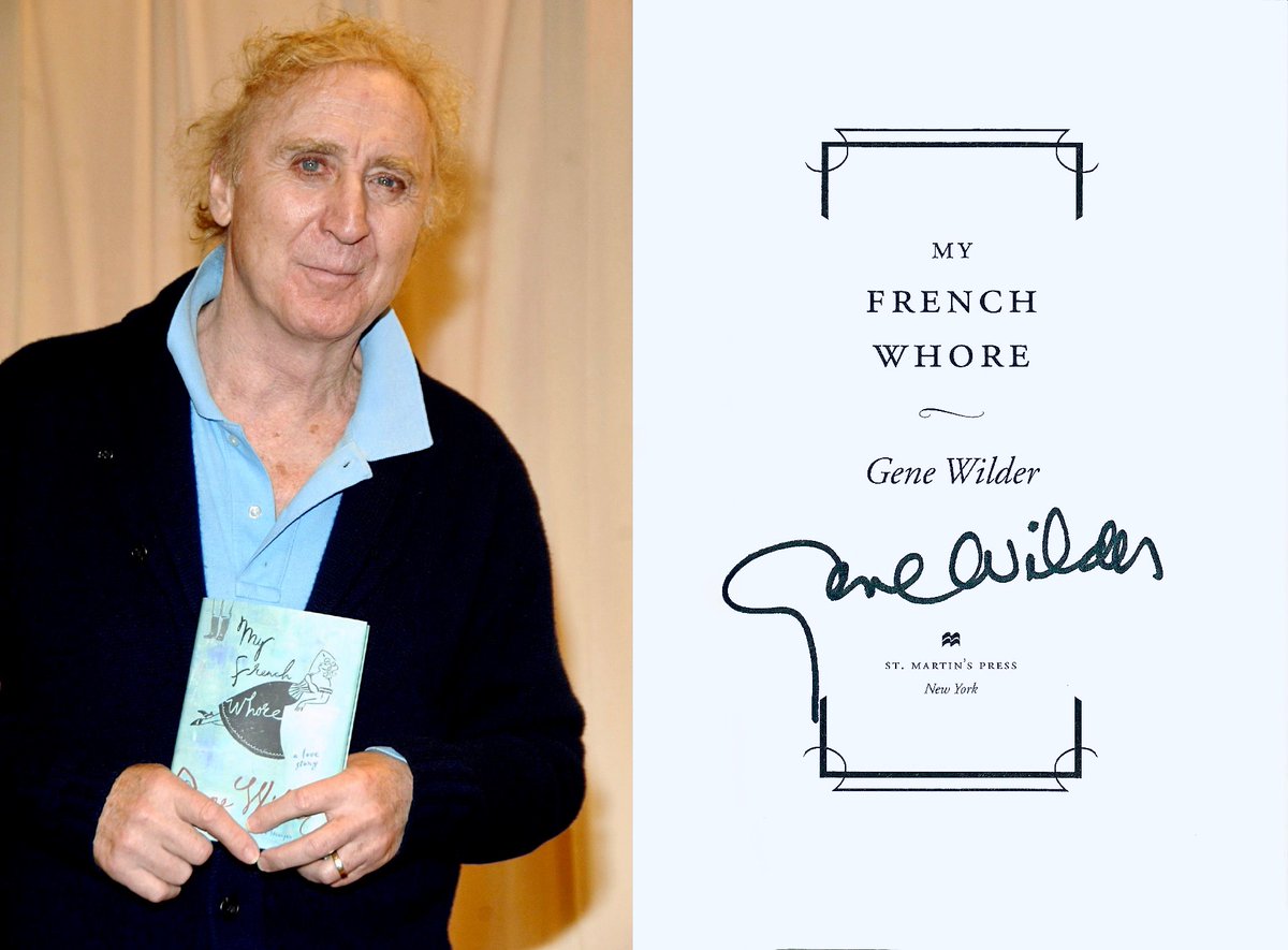 Remembering the legendary Gene Wilder on what would have been his 90th birthday. 🎂❤️
Signed copy of #MyFrenchWhore is from our collection.
#GeneWilder #WillyWonka #BlazingSaddles #YoungFrankenstein #StirCrazy #SeeNoEvilHearNoEvil #OneFlewOvertheCuckoosNest #TheLittlePrince #BOTD