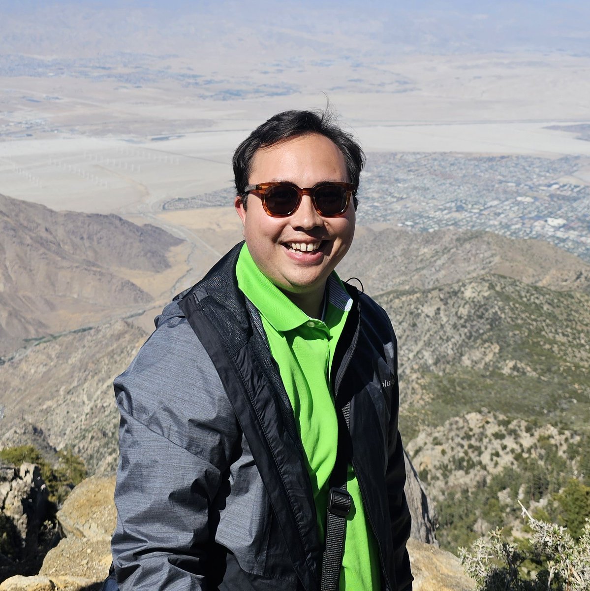 RLincolnChemist's tweet photo. #NewProfilePic with a view of Palm Springs taken during the #OPCSRC https://t.co/is7HbL4hqh