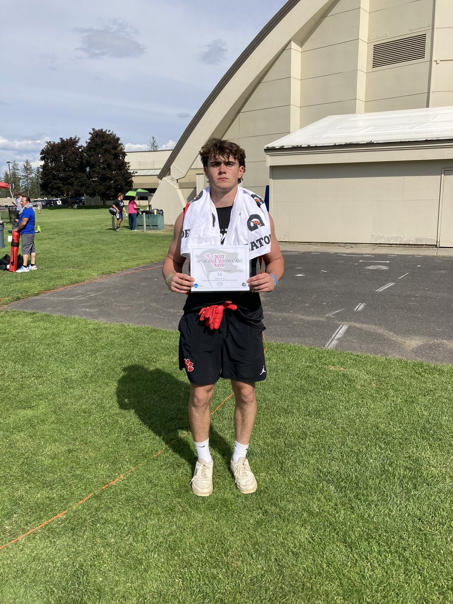 Max Frank (@max_frank5) on Twitter photo Had a great time competing at the Spokane showcase. Came out with the TE MVP! <a href="/SHSBulldogFB/">Sandpoint Football</a> Had a great time competing at the Spokane showcase. Came out with the TE MVP! <a href="/SHSBulldogFB/">Sandpoint Football</a>