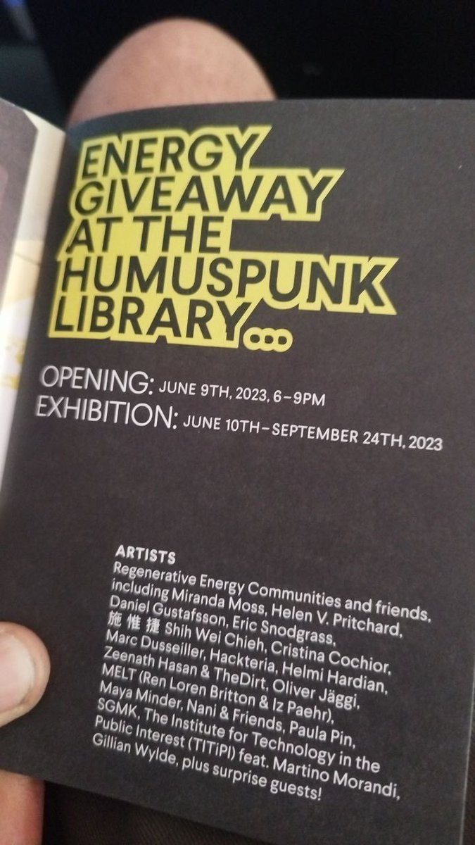 shihweichieh's tweet photo. Finally!! Humuspunk Library opening in Zurich!
https://t.co/aBgwTumJjs
#humuspunklibrary #energygiveawayatthehumuspunklibrary https://t.co/yrDFBoltJa