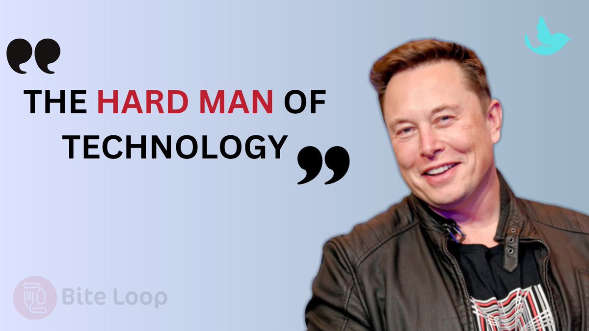 BiteLoop's tweet photo. @elonmusk is the  #HardManOfTecnology do you agree with this title?  👇👇👇

#ElonMusk 
#Twitter 
#OpenAI  
#Tesla
#Solarcity
#SpaceX 
#Neuralink 
#StarLink 
#Deepmind https://t.co/RKh4auAdiB