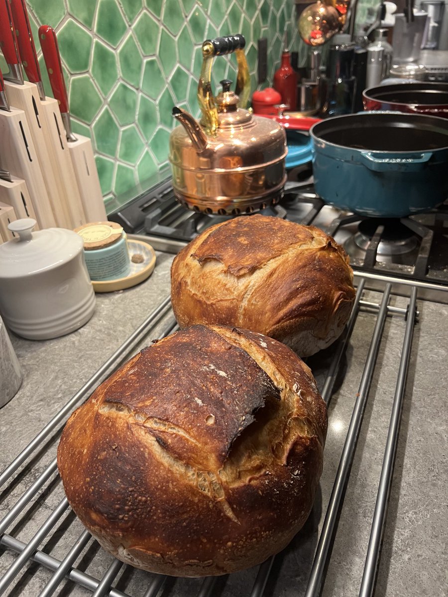 A few boules of sourdough to end the day.