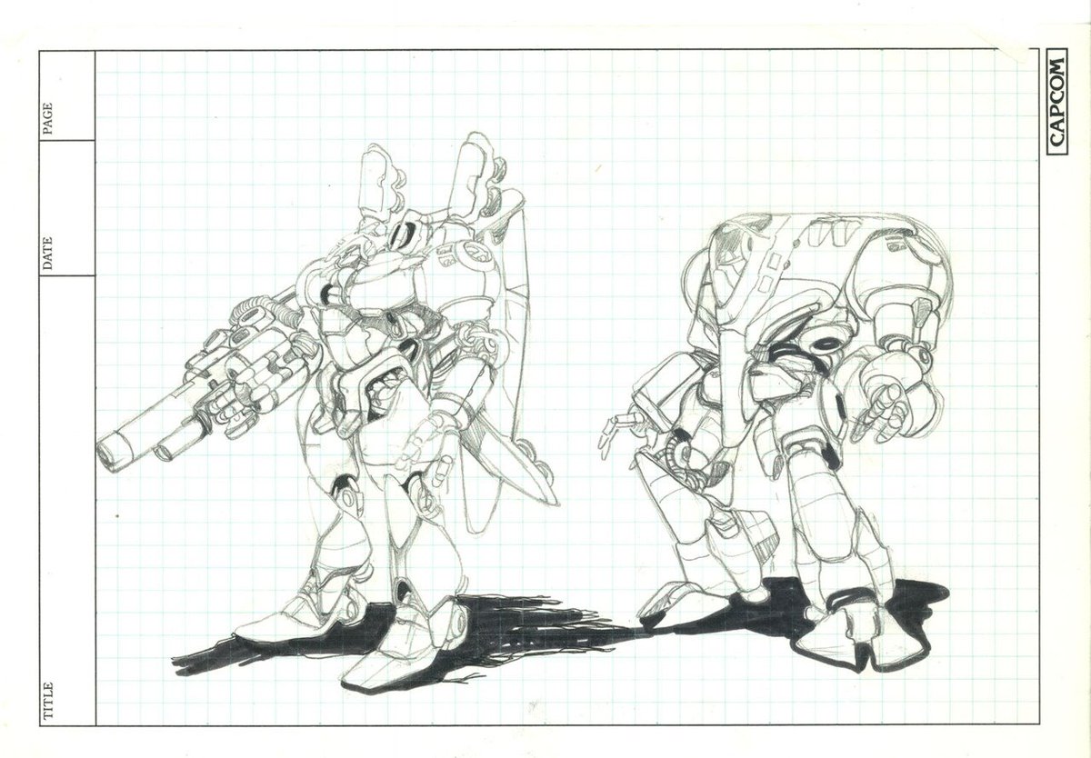 「おなじみ、昔描いたサイドアーム」|あきまんPLAMAX「GODZ ORDER」神翼騎士団のイラスト