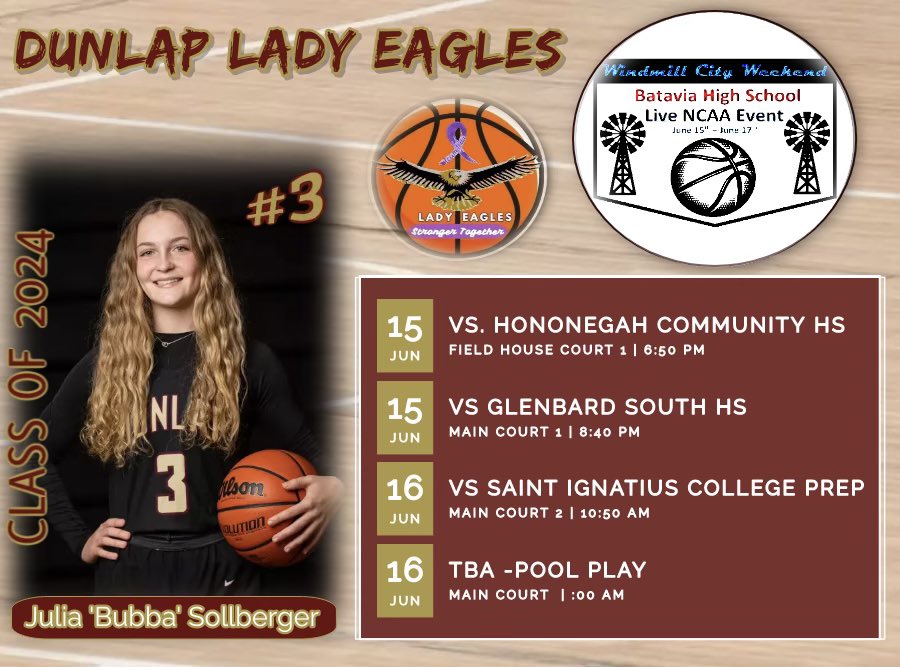 Julia Sollberger (@juliasolly_) on Twitter photo looking forward to attending with my dunlap team this coming week at <a href="/WCW_NCAA_Live/">Windmill City Weekend Shootout 2025</a> in batavia! here’s our schedule for thursday and friday!! <a href="/dunlapgbball/">DHS Girls Basketball</a> <a href="/HeatherCassady4/">Heather Cassady-Goad</a> looking forward to attending with my dunlap team this coming week at <a href="/WCW_NCAA_Live/">Windmill City Weekend Shootout 2025</a> in batavia! here’s our schedule for thursday and friday!! <a href="/dunlapgbball/">DHS Girls Basketball</a> <a href="/HeatherCassady4/">Heather Cassady-Goad</a>