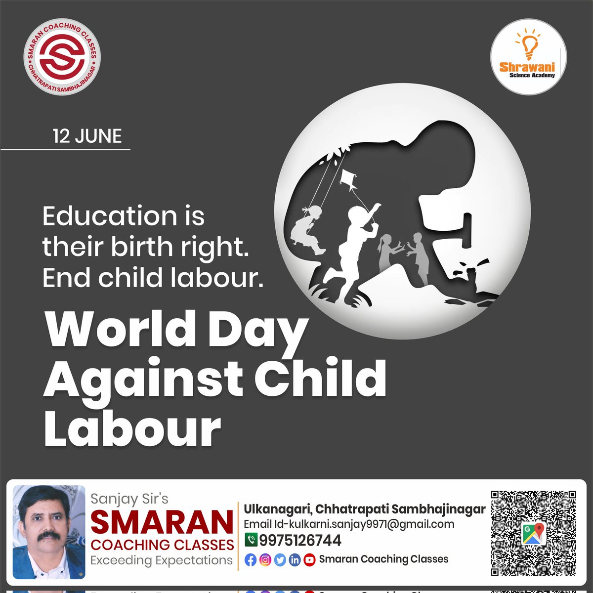 📚Education is their birth right. End child labour. World Day Against Child Labour