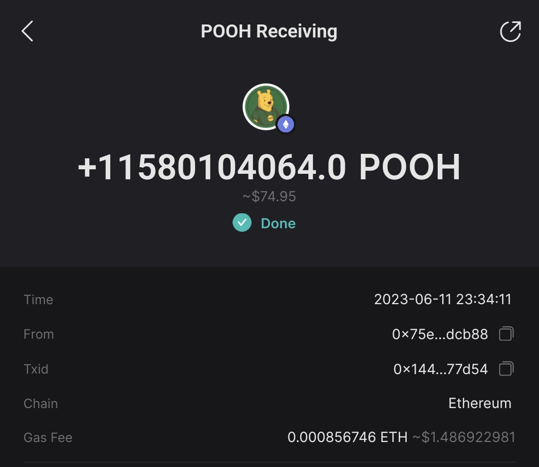 '💰 Made some extra cash today helping a friend, and guess what I did with it? Bought more $POOH! 🚀  Excited to be part of the #PoohCrew and see where this journey takes us. Let's keep pushing forward! 💪 #Crypto #Btc #Eth #CommunityOverCompetition