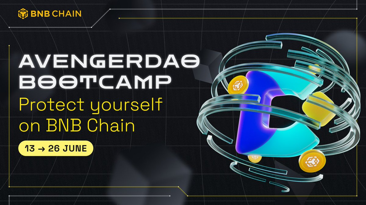 Hurry to Join AvengerDAO Bootcamp and Share $10K USDT in Prizes.

- The AvengerDAO Bootcamp aims to emphasize the significance of security and showcase how AvengerDAO products safeguard BNB Chain users.

bnbsmartchain.com/join-avengerda…