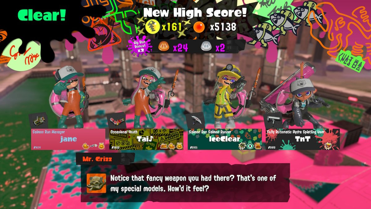 sehuntun's tweet photo. big fun w family and friends #Splatoon3 #NintendoSwitch https://t.co/25hteVfDeT