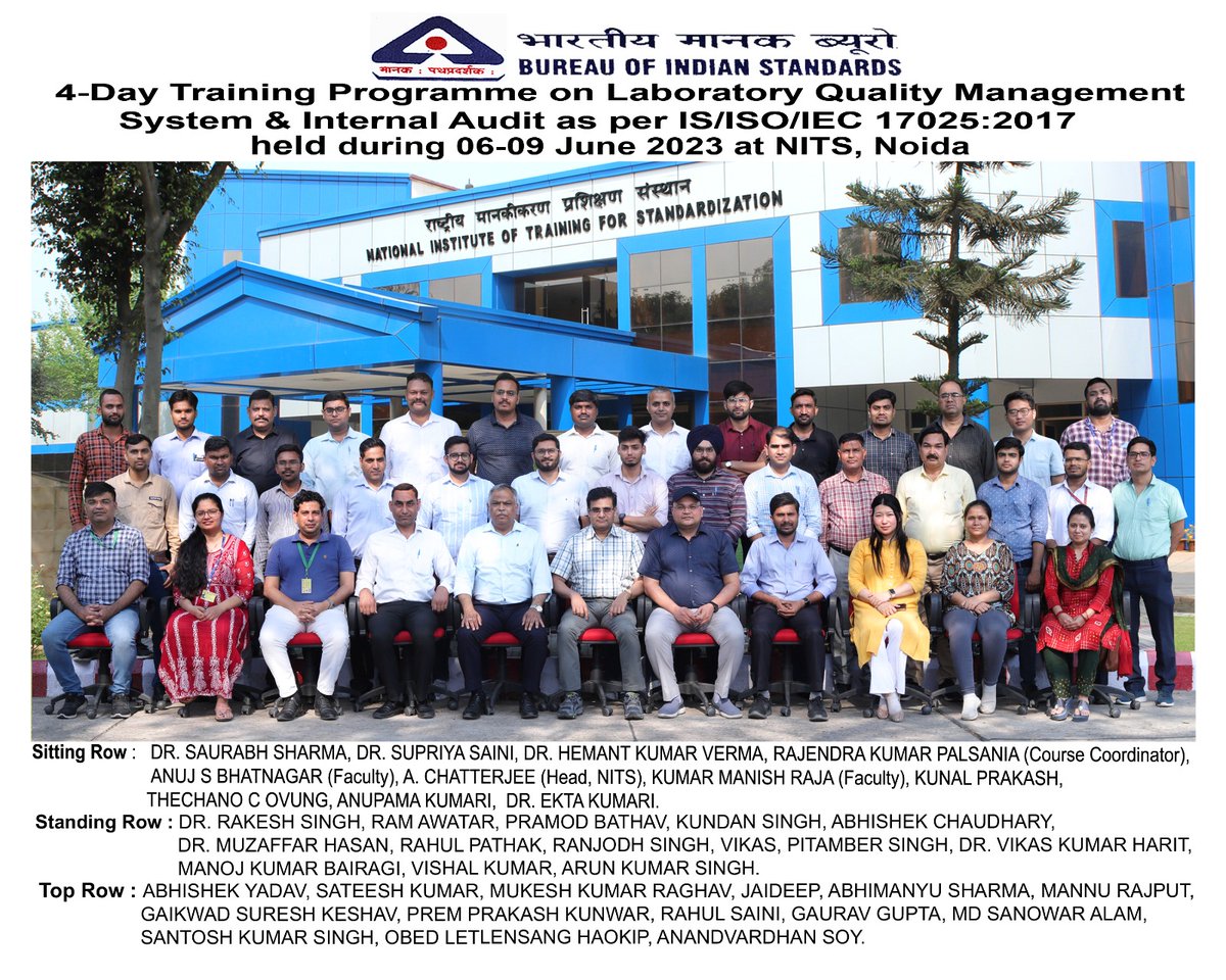 Bureau of Indian Standards on Twitter "Recently, the Bureau of Indian Standards organised a