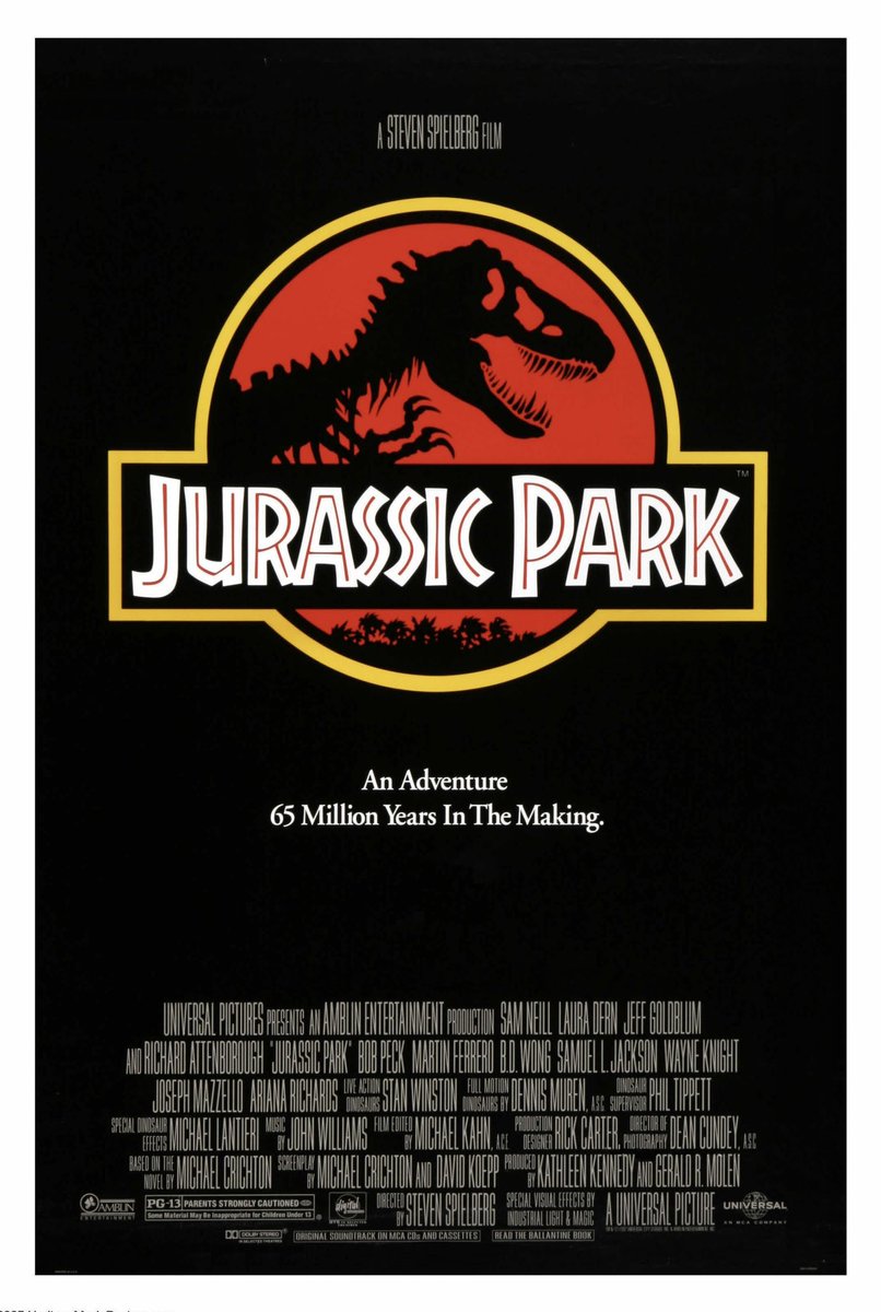 🎬Steven Spielberg’s ‘Jurassic Park’ opened in theaters 30 years ago, June 11, 1993