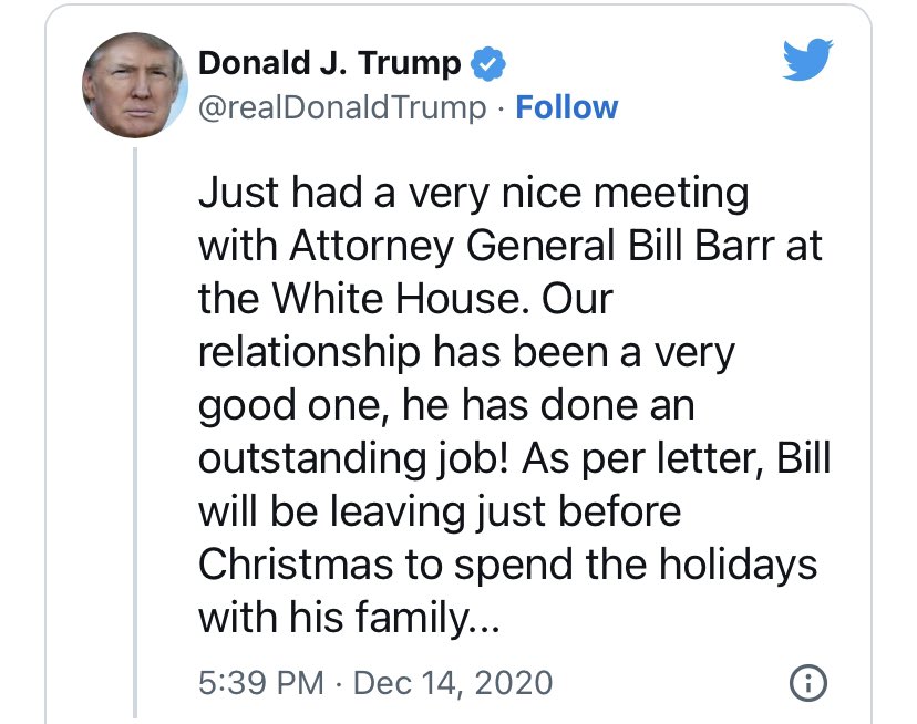 Donald Trump today vs Donald Trump when Bill Barr was “fired.”

Hey MAGA followers, aren't you ashamed to support a pathological liar buffoon for president?