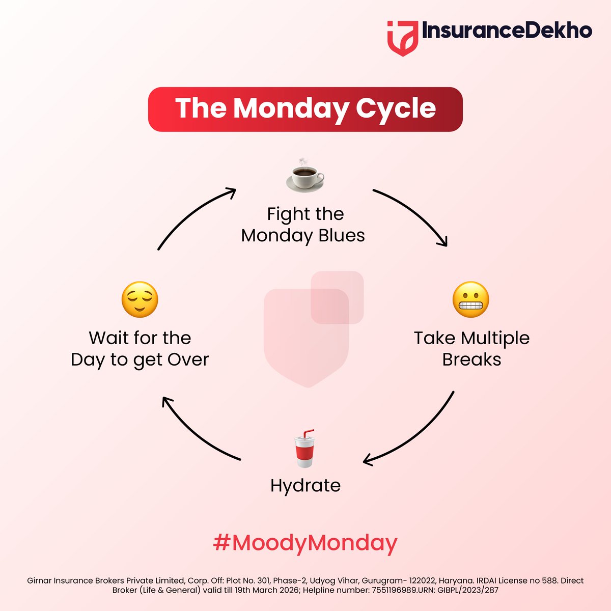 It’s not Monday if you’re not waiting for the day to end. 🗓️

#MondayMotivation #InsuranceDekho #Monday #Insuranceplans #Lifeinsurance #MoodyMonday #Mondaycycle #Healthsurance #Insurance